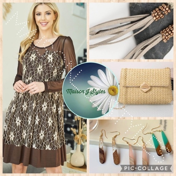 straw bag adjustable gold chain crossbody shoulder Boho spring summer neutral - Picture 7 of 8